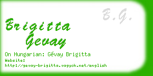 brigitta gevay business card